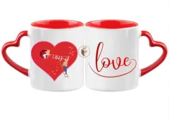 Love Handle Mug - Heart Shape Handle Ceramic Mug 11oz কাস্টম প্রিন্ট চট্টগ্রাম | Print Zone BD