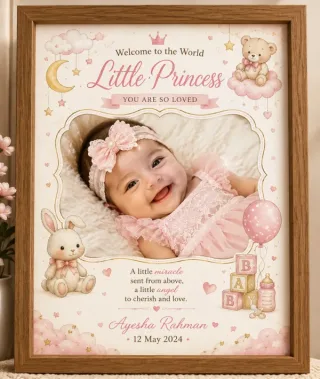 Baby Frame কাস্টম প্রিন্ট চট্টগ্রাম | Print Zone BD