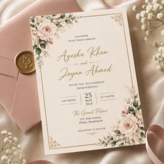 Wedding Invitations কাস্টম প্রিন্ট চট্টগ্রাম | Print Zone BD