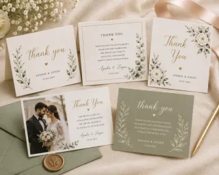 Wedding Thank You Cards কাস্টম প্রিন্ট চট্টগ্রাম | Print Zone BD