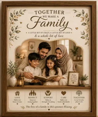 Family Frame কাস্টম প্রিন্ট চট্টগ্রাম | Print Zone BD