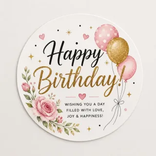 Birthday Stickers কাস্টম প্রিন্ট চট্টগ্রাম | Print Zone BD