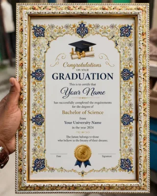 Graduation Frame কাস্টম প্রিন্ট চট্টগ্রাম | Print Zone BD