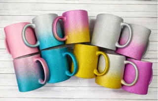 Gradient Glitter Mug - Sparkle Color Ceramic Mug 11oz কাস্টম প্রিন্ট চট্টগ্রাম | Print Zone BD