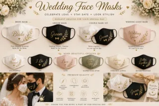 Wedding Mask কাস্টম প্রিন্ট চট্টগ্রাম | Print Zone BD